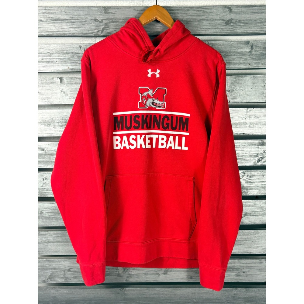 Under Armour Mens Muskingum Muskies University Basketball Hoodie Sweatshirt L